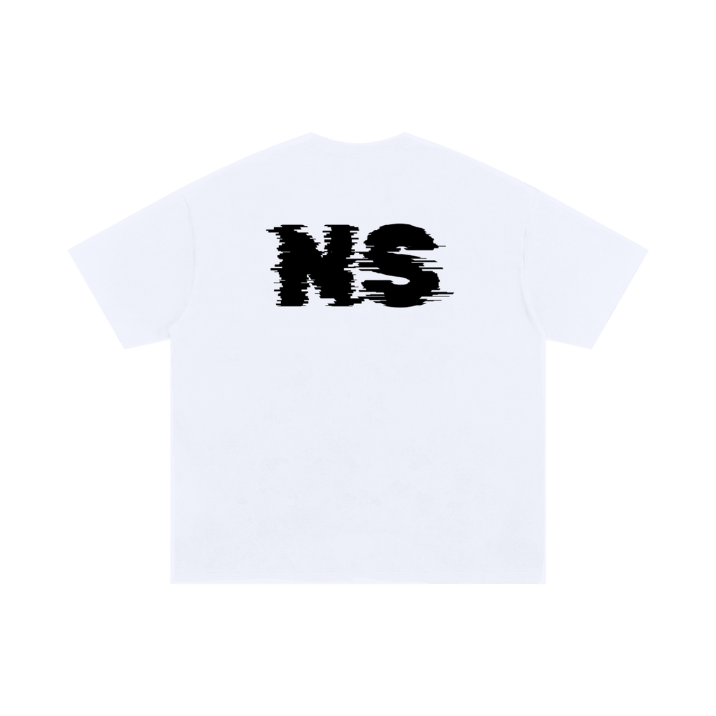 Oversized- Static White Tee