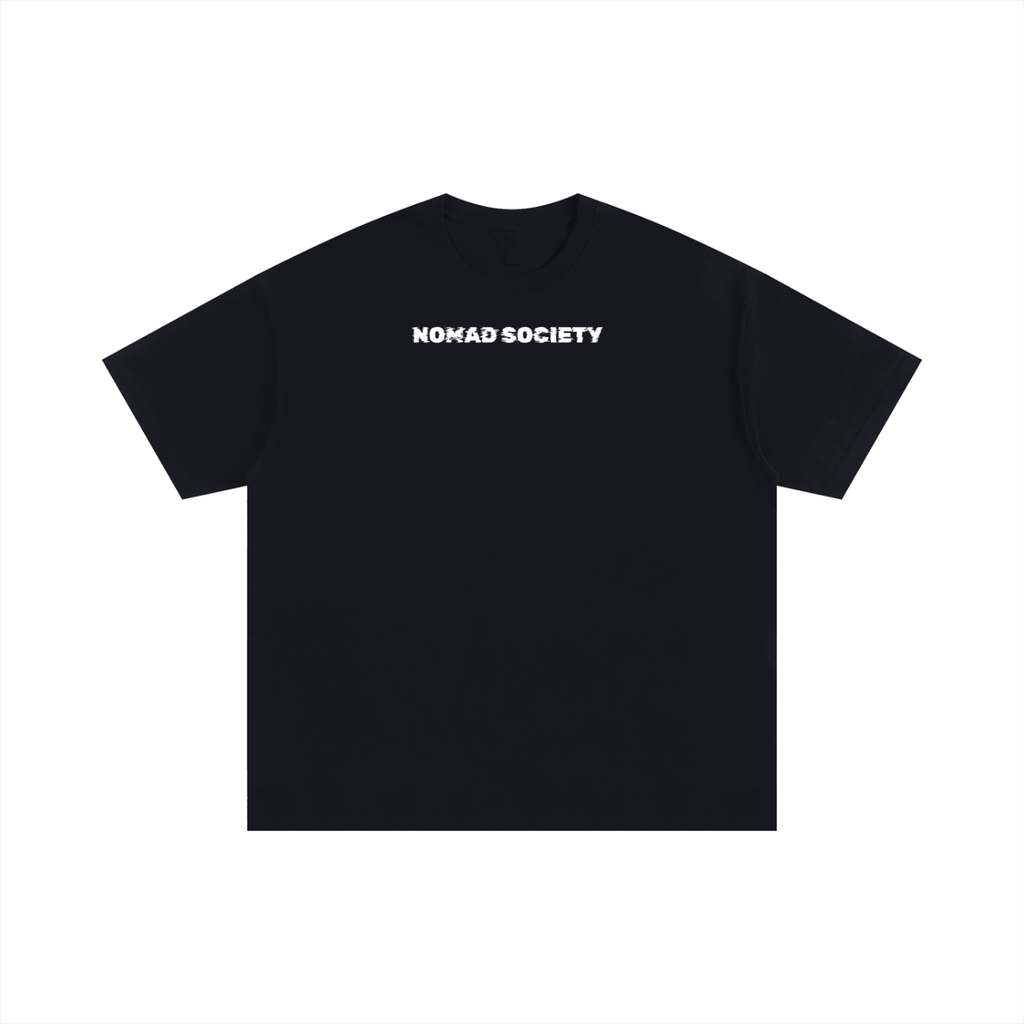 Oversized- Static Black Tee