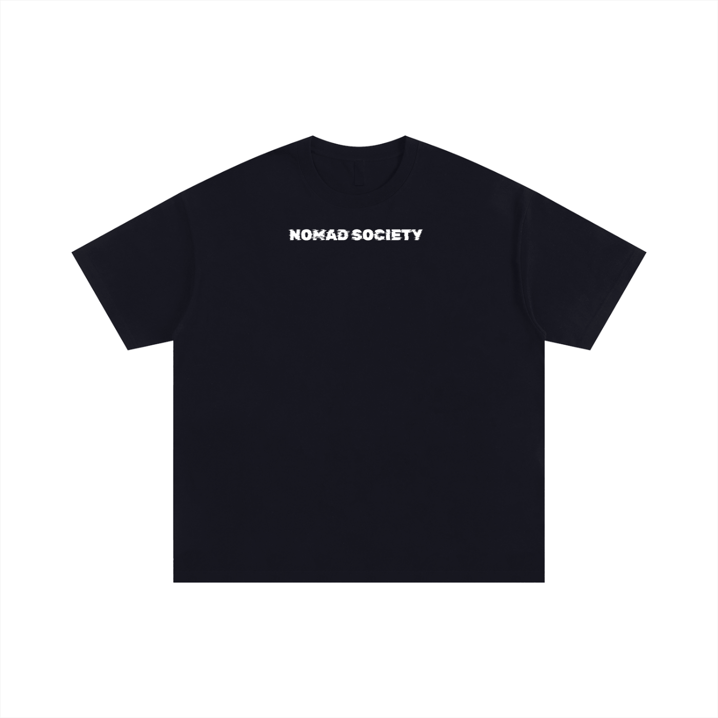 Oversized- Static Black Tee