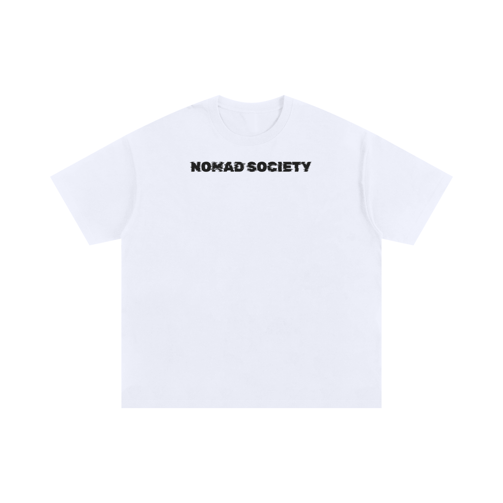 Oversized- Static White Tee