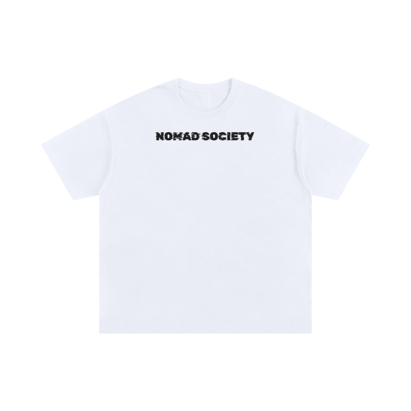 Oversized- Static White Tee