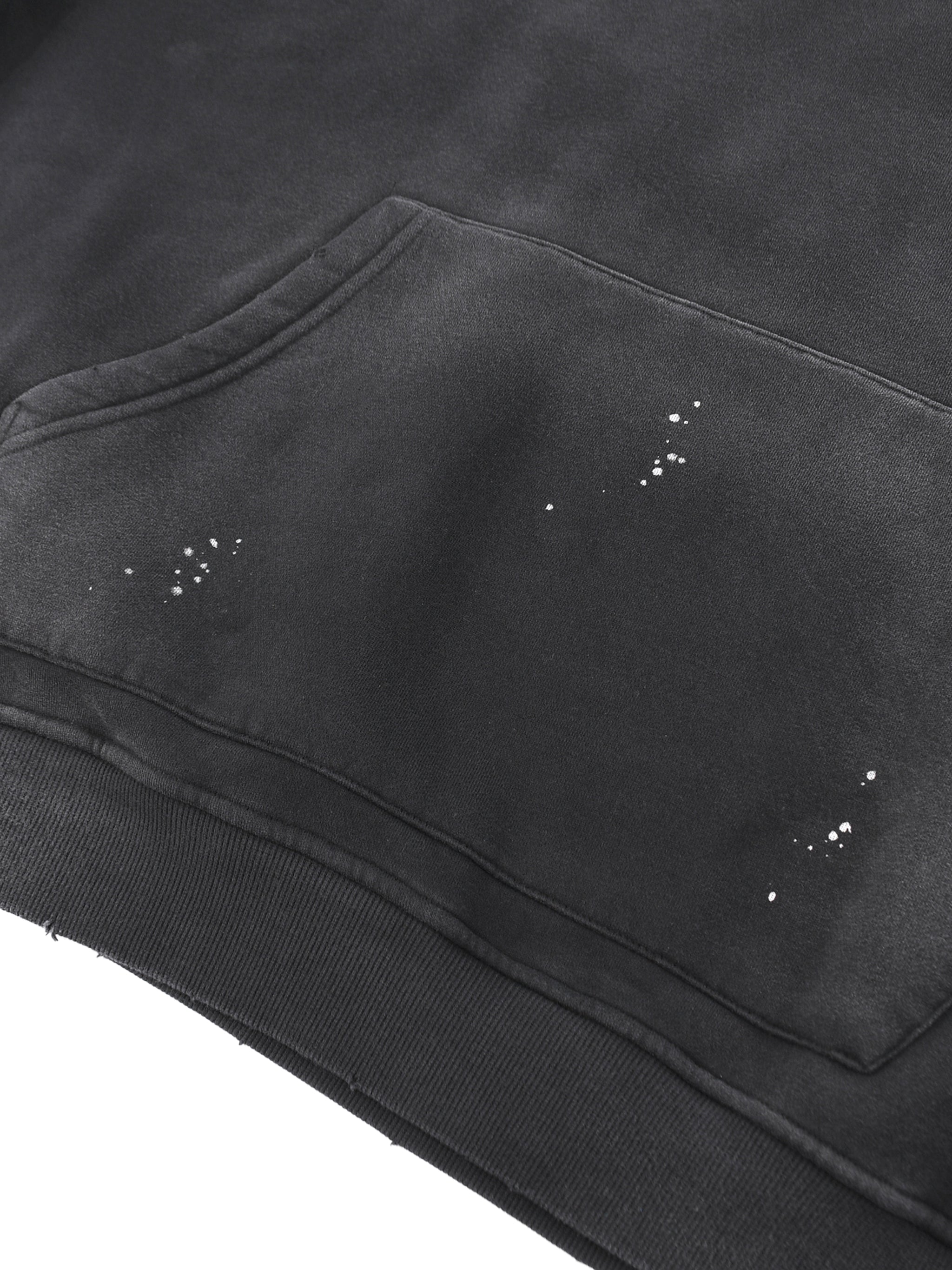 Black Label Frayed Hoodie